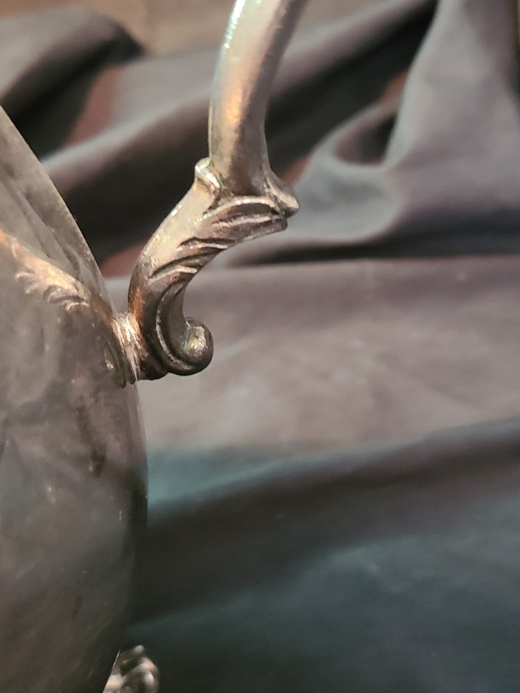 Vintage International Silver Co. footed Water Pitcher Silverplate