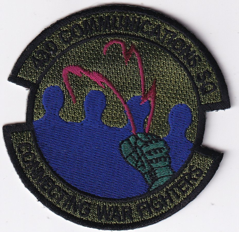 430th Communications Squadron patch muted USAF US Air Force