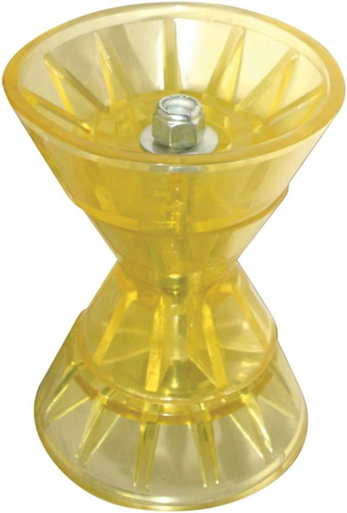 Super Polymer Bow Roller, 4-Inch,Yellow