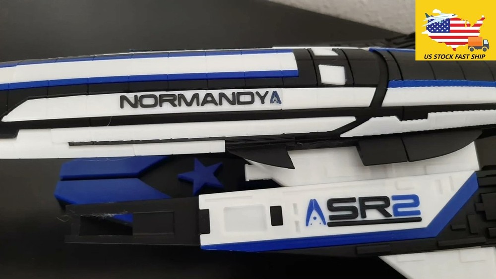 MASS EFFECT SSV Normandy SR2 Spaceship Painted Model 3D Build