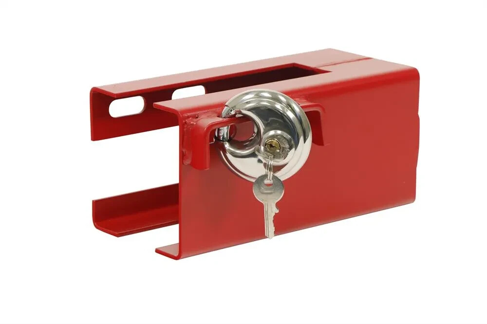Caravan Hitchlock Leisurewize Coupling Lock Red Heavy Duty Security Padlock