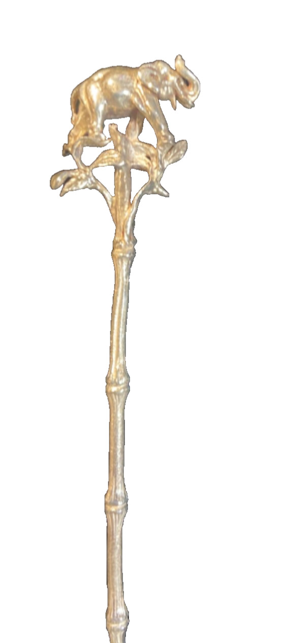 Vintage 6- Safari Sterling .925 cocktail Bamboo style picks A09