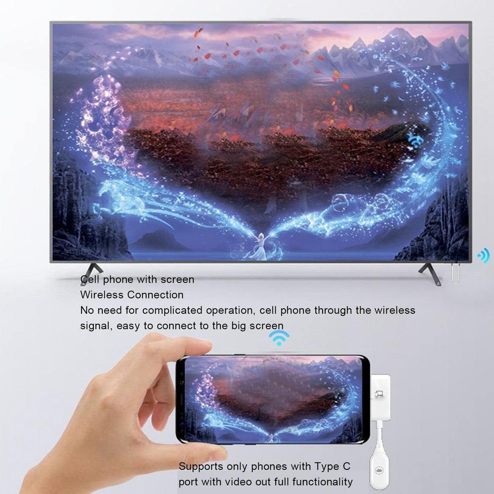 Wireless HD Multimedia Interface Transmitter Receiver Portable Plug And Play