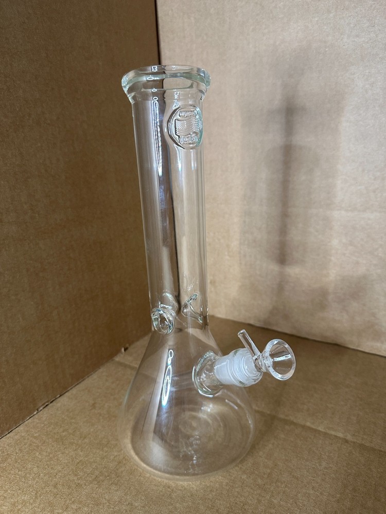 13″ Compton Glass Beaker Bong, Water Pipe Grinder Combo