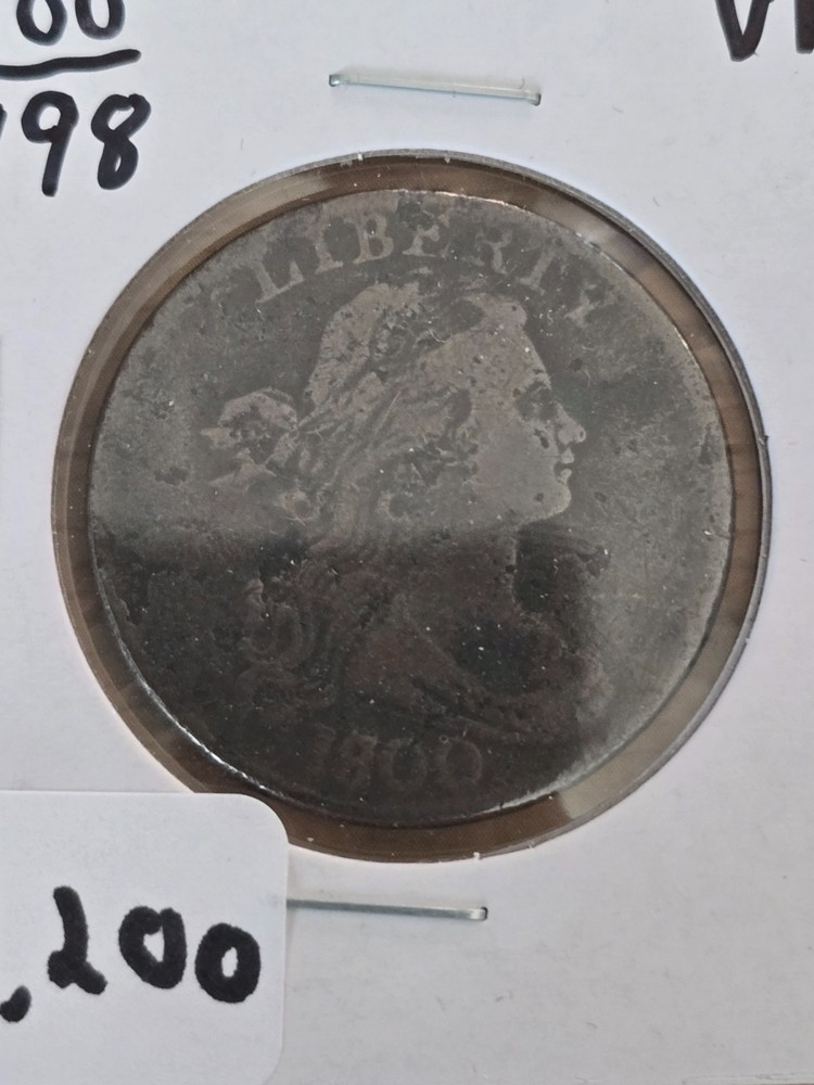 1800/1798 Large Cent VF Circulated condition