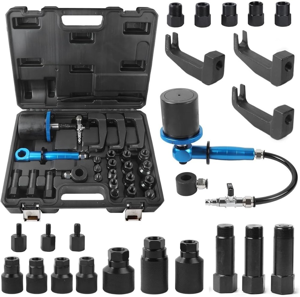 27PCS Pneumatic Injector Puller Diesel Engine Air Vibration Injector Extractor