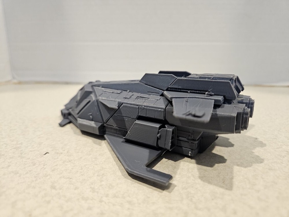 Federal Gunship 3d Printed Grey 6in Model