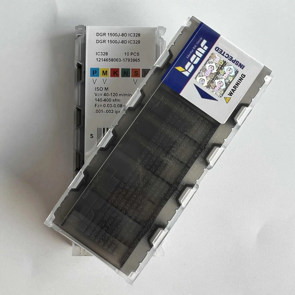 ISCAR / DGR1500J-8D IC328 / Industrial indexable Carbide Inserts 10 Pcs