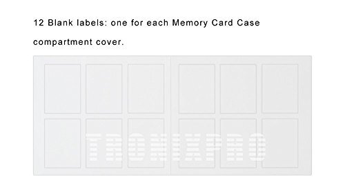 Memory Card Case Holder Storage Fits 12 SD+12 Micro SD TF Cards