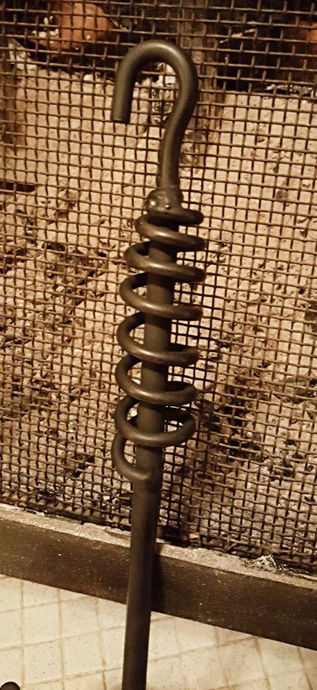 Fireplace (Box)-Std Ember Shovel & Ember/Ash Rake (Custom Lgth) ,Blacksmith made