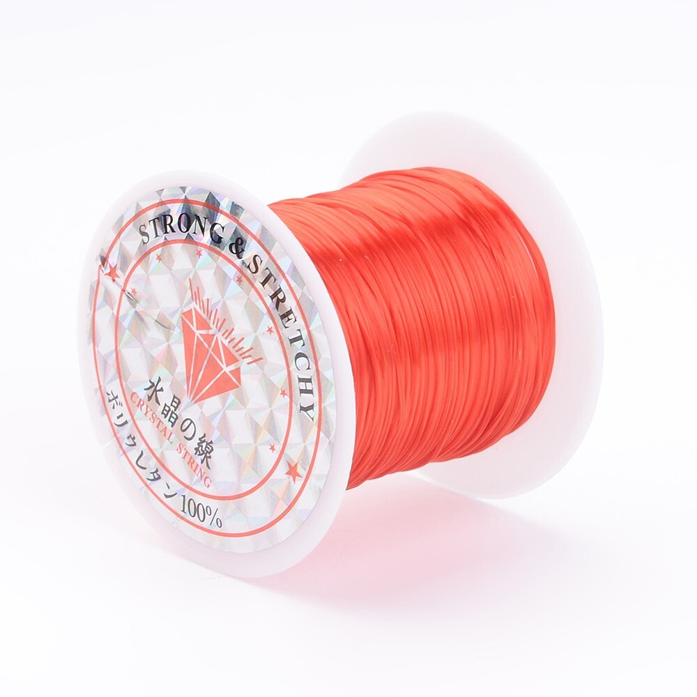 25 rolls Flat Elastic Crystal String Elastic Beading Thread DIY Bracelet Making