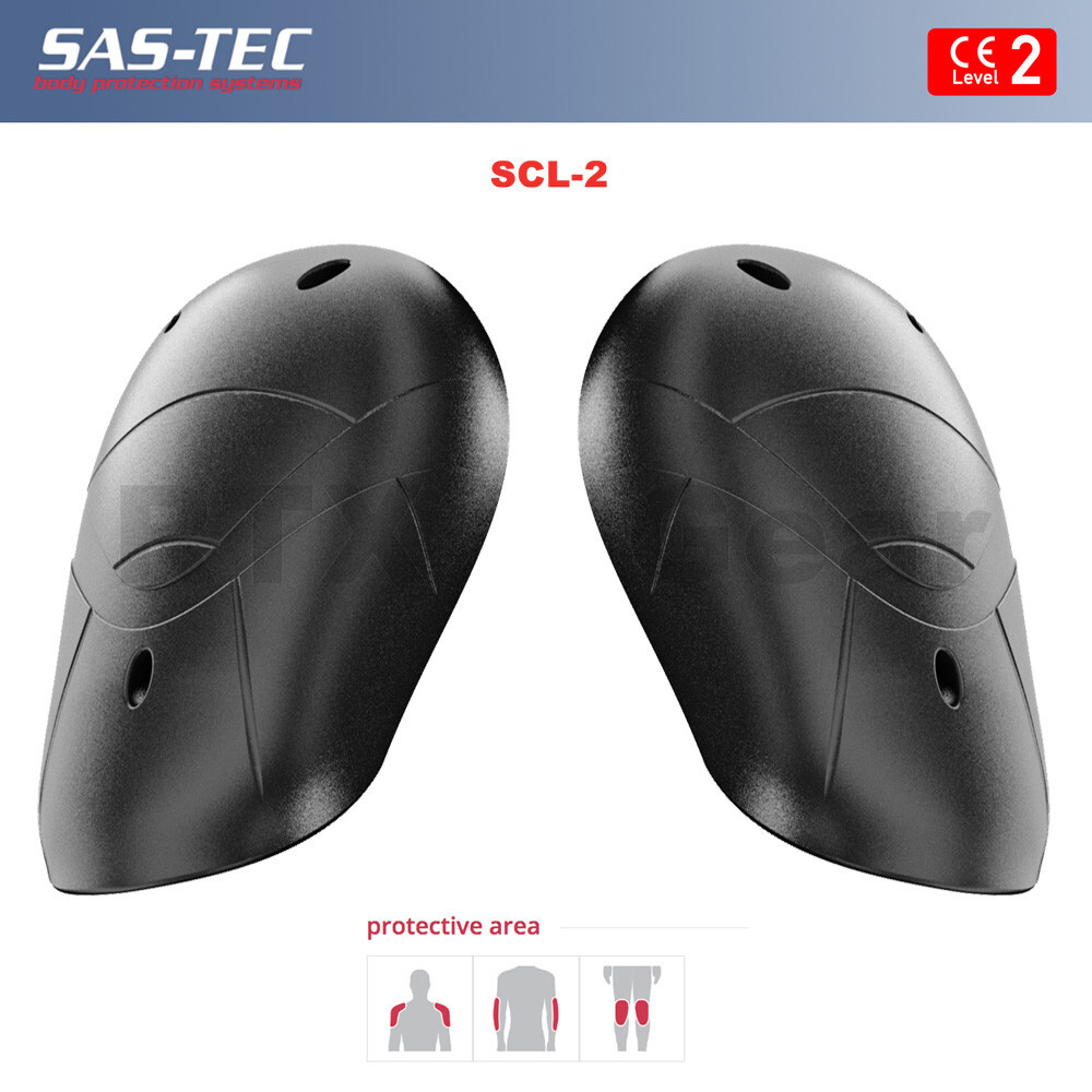 SAS-TEC Level 2 UKCA CE Lightweight Biker Jacket SHOULDER Shock Protection Pads