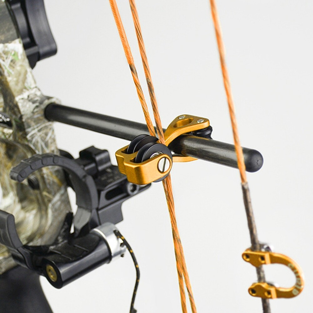Aluminium Alloy Archery Compound Bow Cable Slide String Splitter Roller