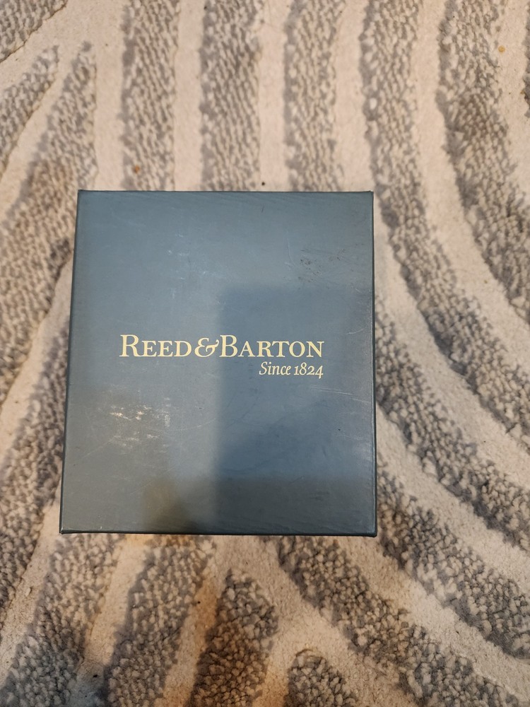 Reed & Barton Lyndon Beaded Silverplated Clock Model 3900 Silver Plated Battery