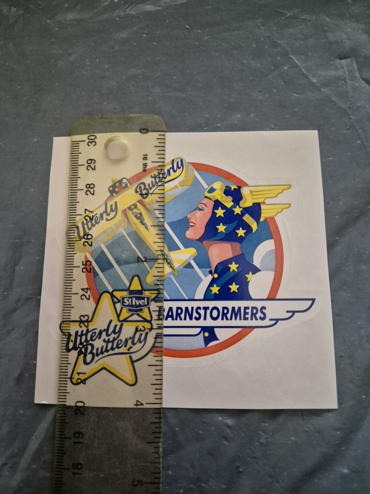 Utterly Butterly Barnstormers Sticker wingwalking