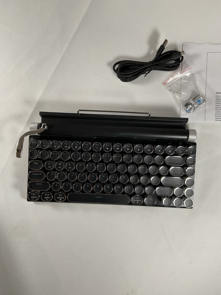 XEANIXIE Retro Typewriter Mechanical Keyboard  Bluetooth 5.0 For Multiple Device