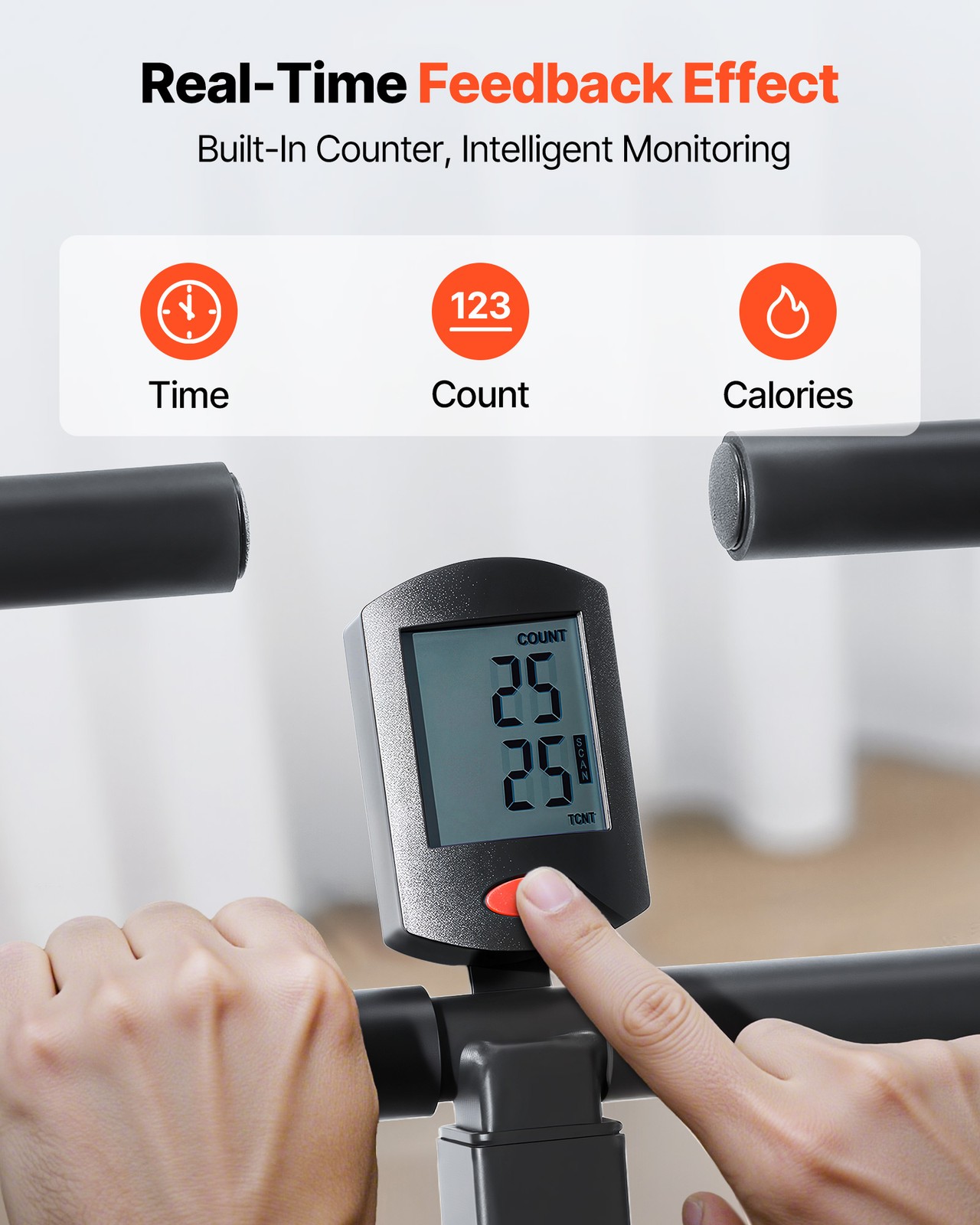 VEVOR Squat Machine with 3 Resistance Bands Glutes Workout Exercise Foldable