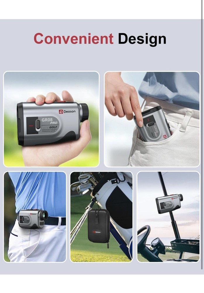 Golf Rangefinder with Slope 7X Magnification Laser Rangefinder Rechargeable