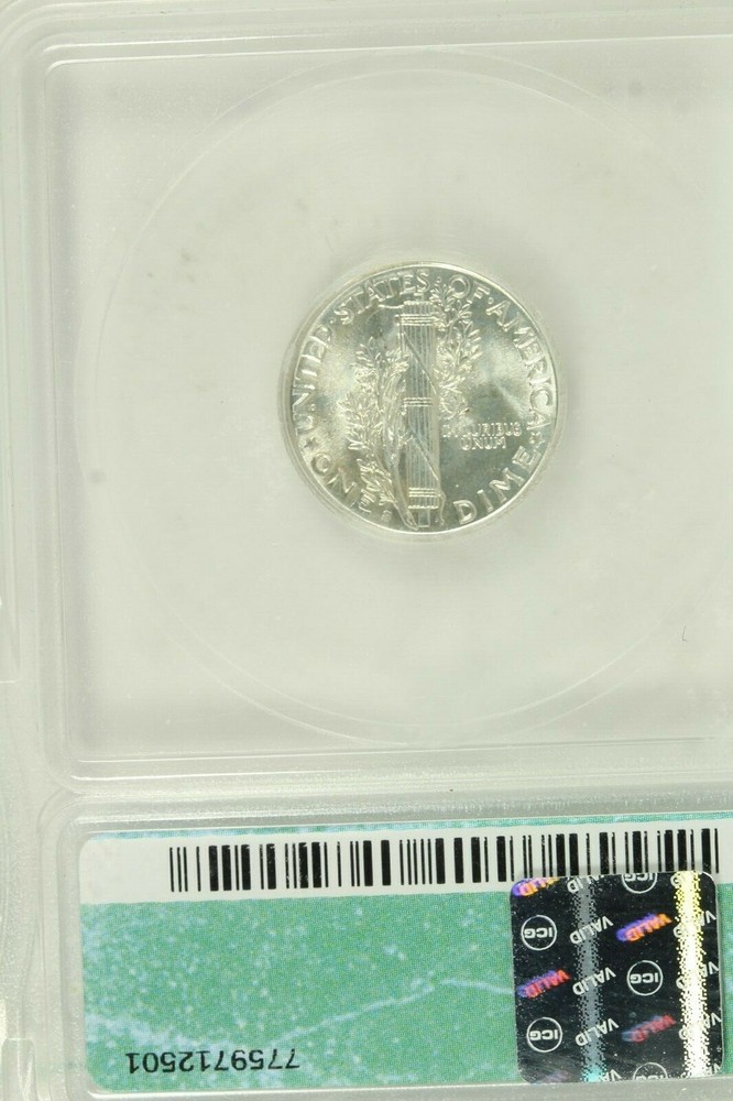 1941-S Mercury Dime : ICG MS66FB Full Split Bands