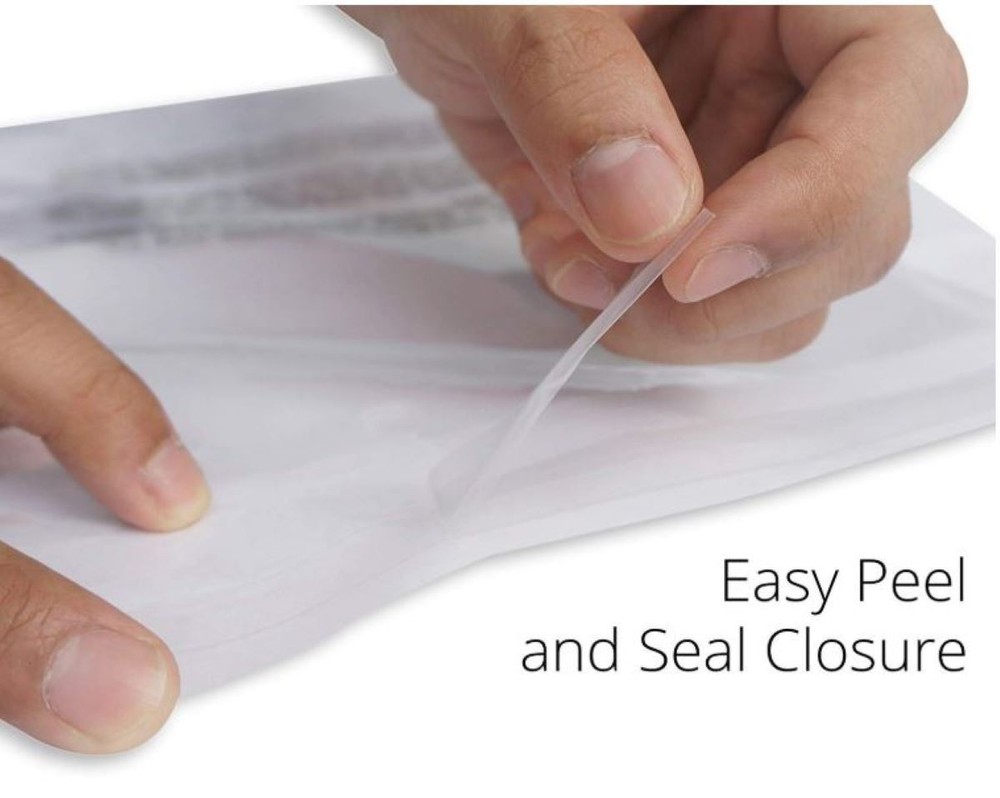 5x7" Clear Self Sealing Plastic Bag Suffocation Warning Poly Mailers, 500 Pack