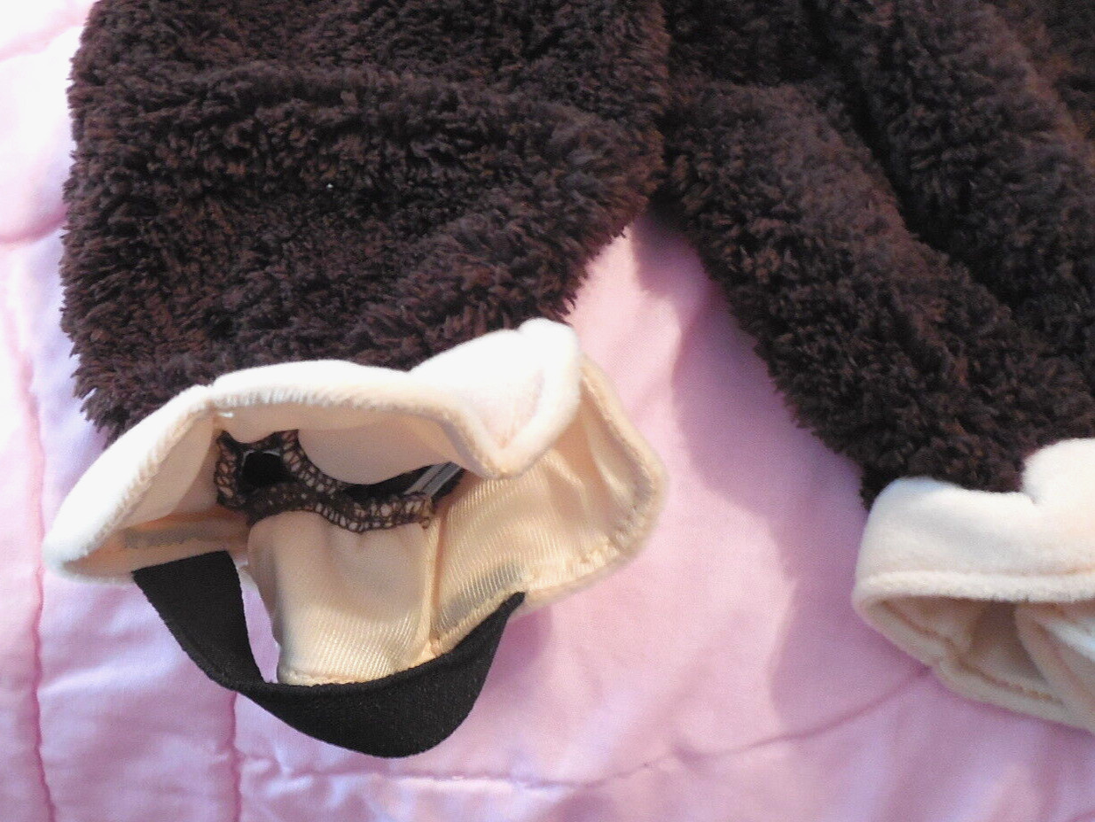 MONKEY Halloween Costume Infant Baby Hood Zip Up Padded Size 3 Months New