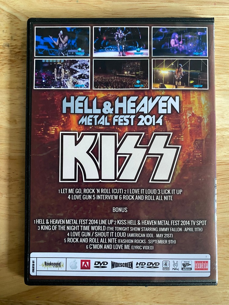 KISS - Live in Mexico City 2014 DVD Gene Simmons Paul Stanley Tommy Thayer