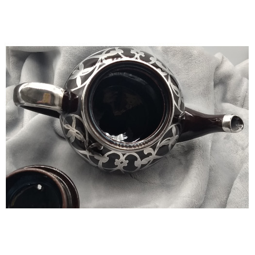 Gibson Silver Overlay Tea Set