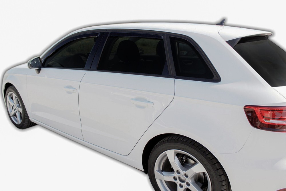 Bug Shield Bonnet Guard Visors Rain Guards For Audi A3 2012-2020 Set SCOUTT