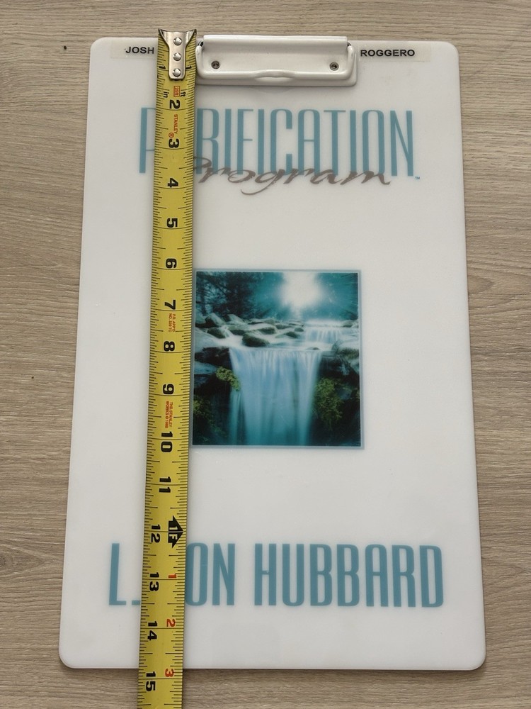 Rare L. Ron Hubbard Scientology Purification Program Clipboard Auditing