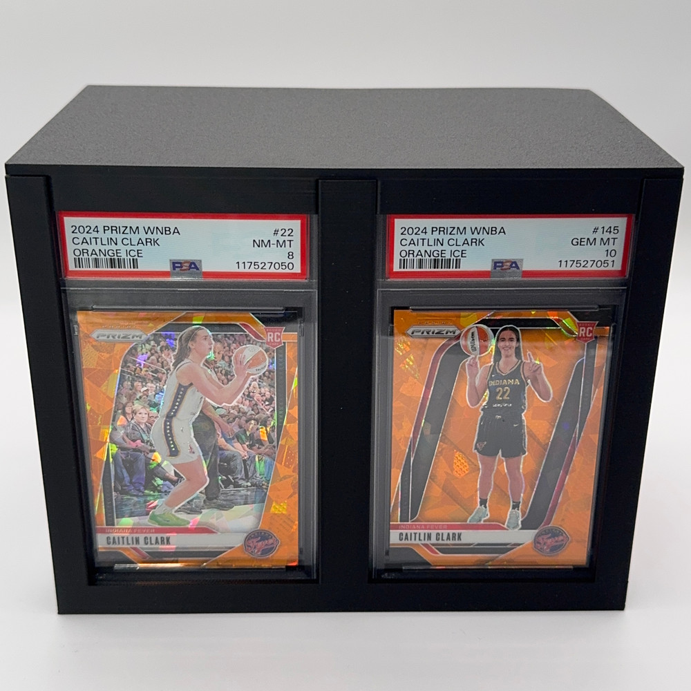 Graded Card Display & Storage Box (Holds 6 Display Slabs + ~25 Inside) Slab Stat