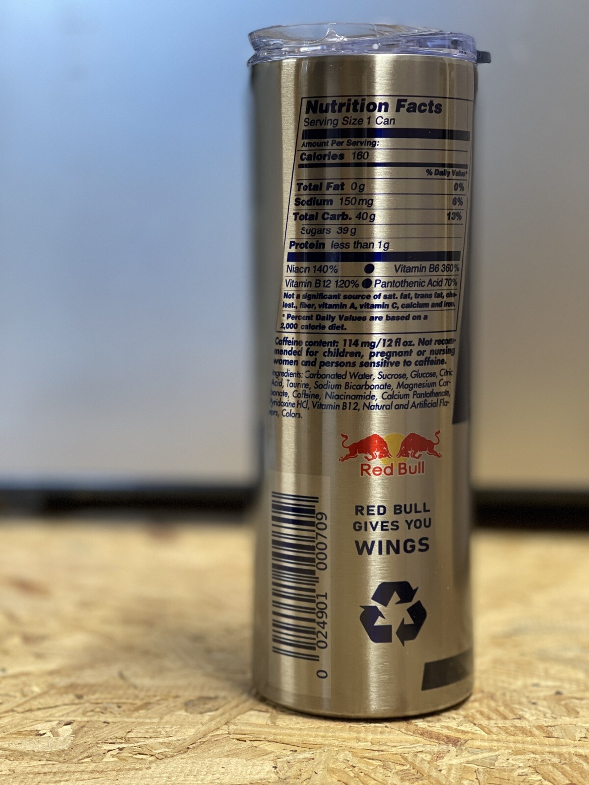 RedBull Stainless steel Double walled Tumbler 20oz 