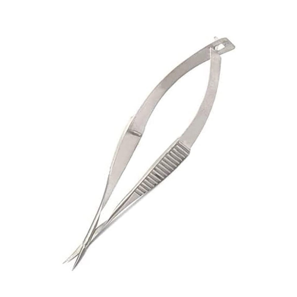 Vannas Capsulotomy Scissors sharp tips, 5mm long blades, curved