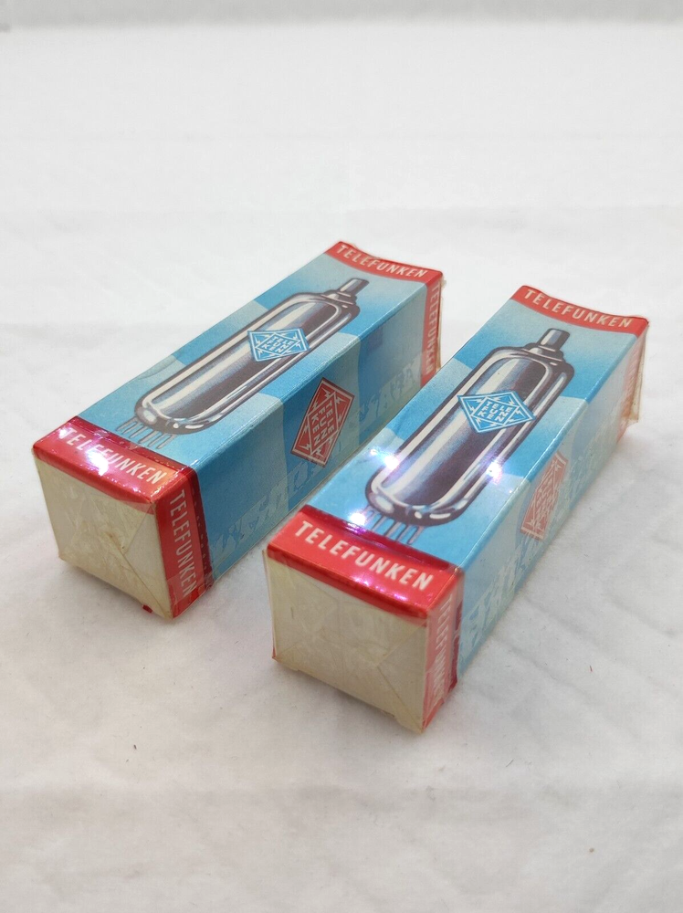 Telefunken EF85, NOS NIB, sealed, same codes, perfect pair