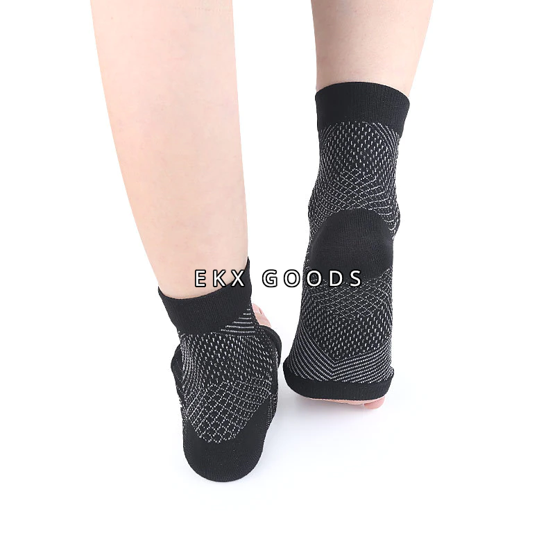 Foot Plantar Fasciitis Arch Support Compression Socks Ankle Heel Brace Sports