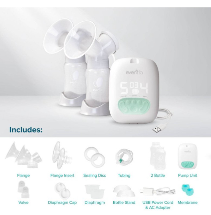 Evenflo Pocket Portable Double Electric Breast Pump