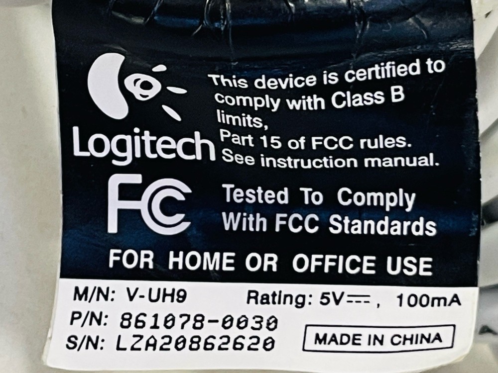 Vintage Web Camera Logitech, USB