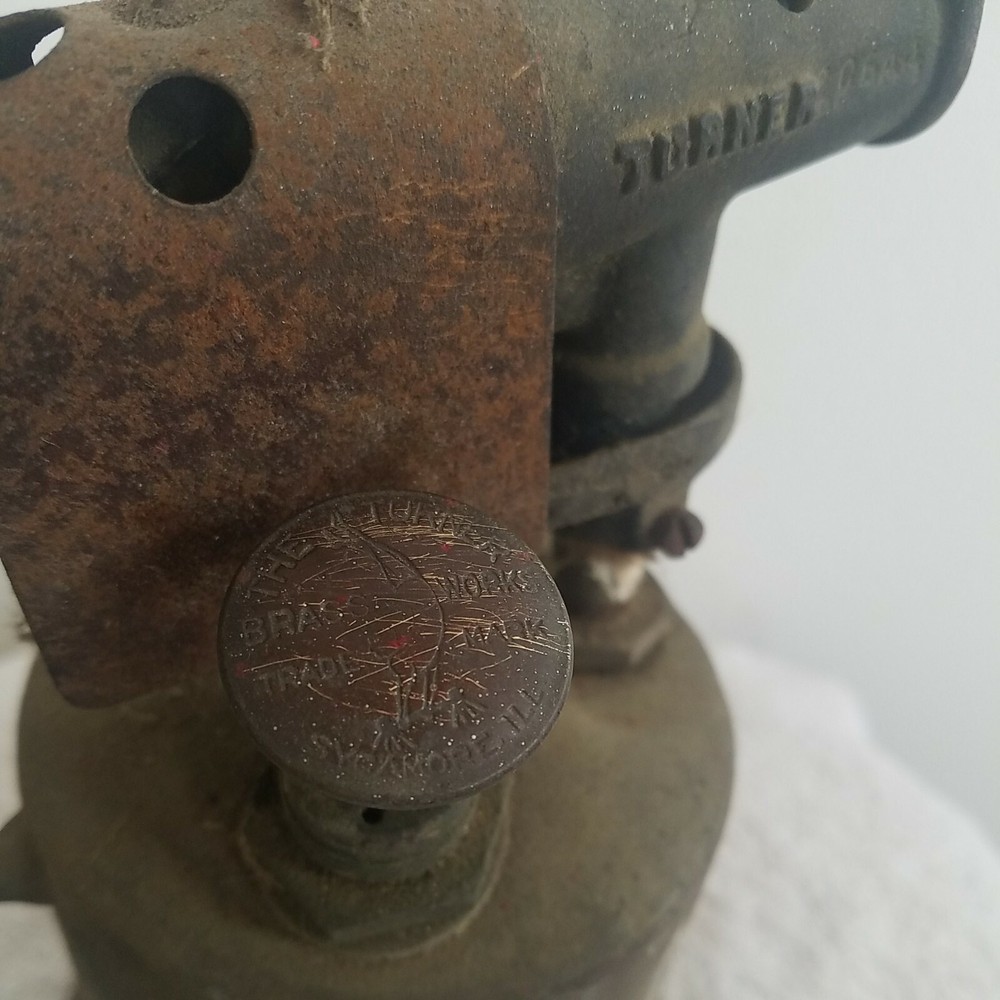 Vintage Clayton Lambert Blow Torch With Wood Handle