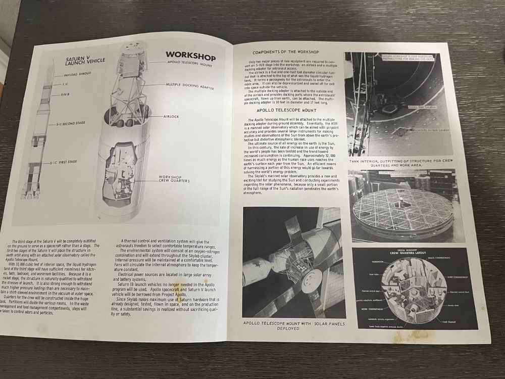 Vintage Skylab Marshall Space Flight Center Fact Sheet