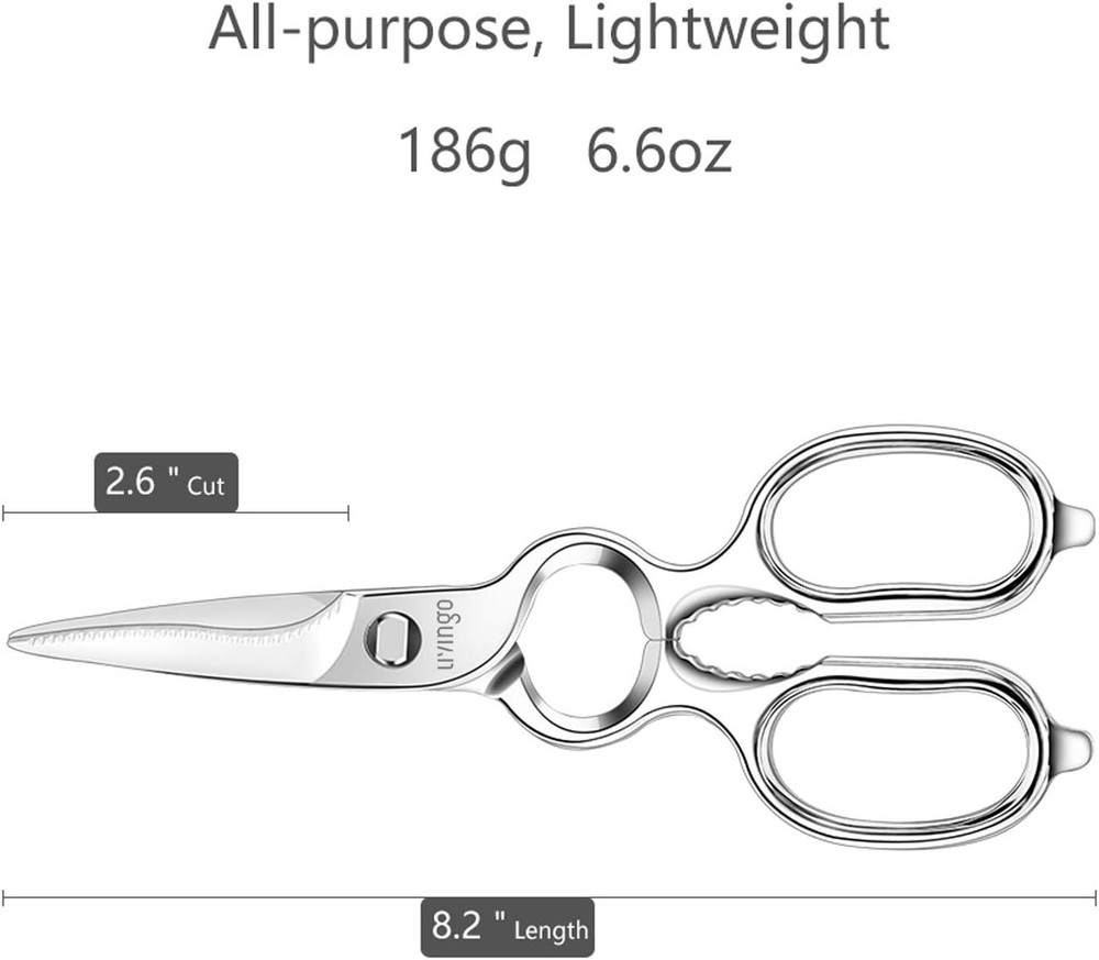Kitchen Forged Shears Heavy Duty Come Apart Ultra Sharp Multi-function Stainless