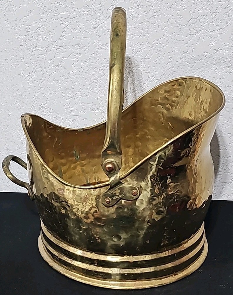 Victorian Quality Brass Helmet Coal Scuttle