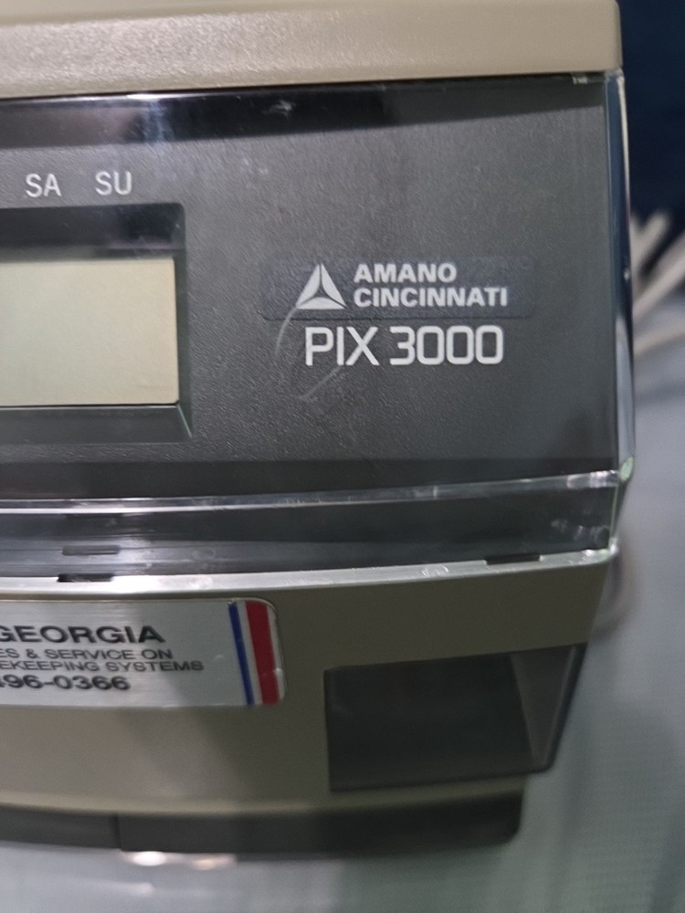 Amano Cincinnati PIX-3000 Time Recorder