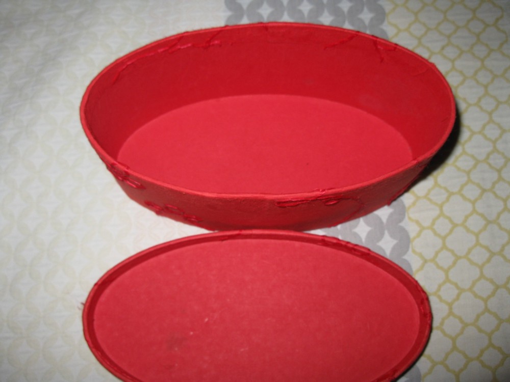 Gift Box Lot red- different sizes 7 items READ