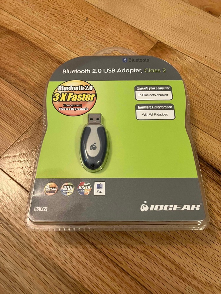 IOGEAR Bluetooth 2.0 USB Adapter CLASS 2, PC & MAC - NEW