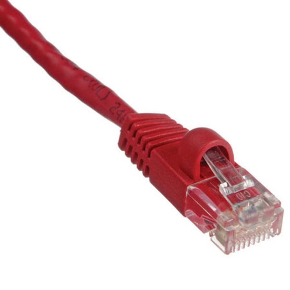 Comprehensive 25' Cat6 550 MHz Snagless Patch Cable, Red