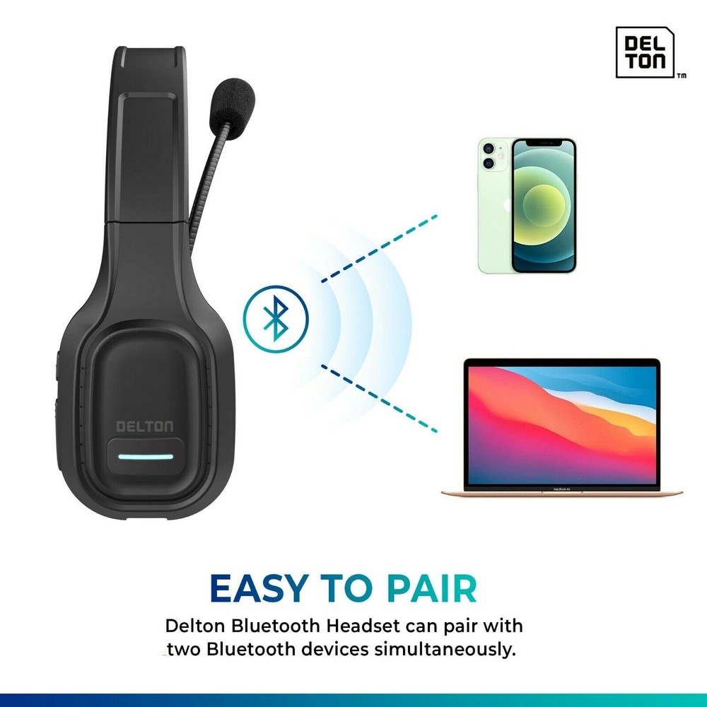 Delton Professional Wireless Computer Headset with Mic
