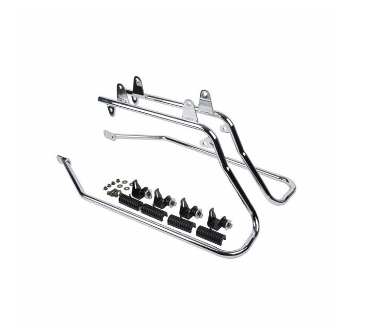 Chrome Saddlebag Support Conversion Bracket kit For Harley Heritage Softail 84-1