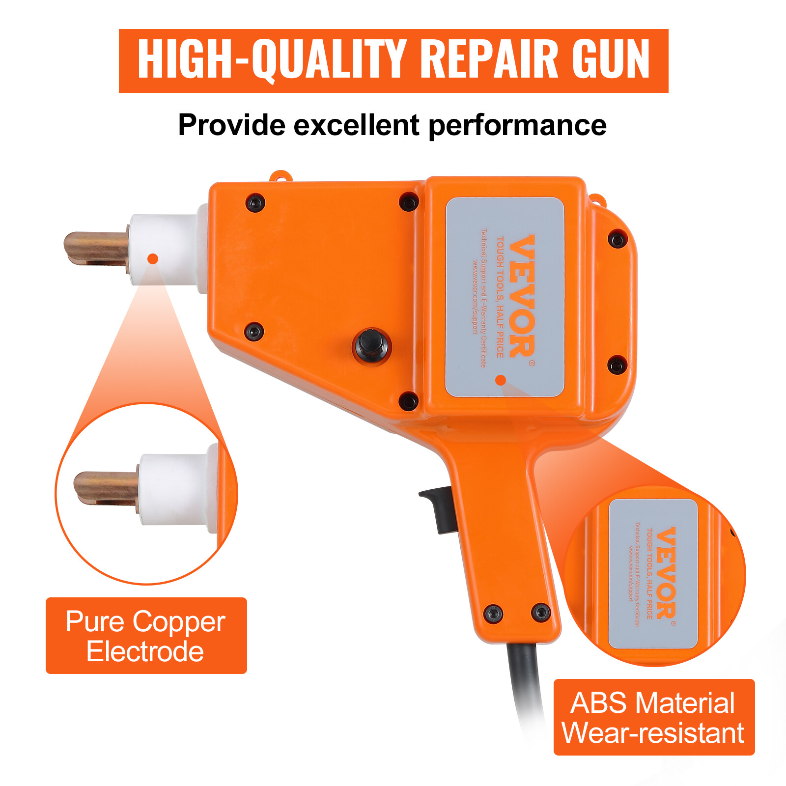 VEVOR Stud Welder 800VA Spot Welder Gun Dent Puller Kit Auto Body Dent Repair