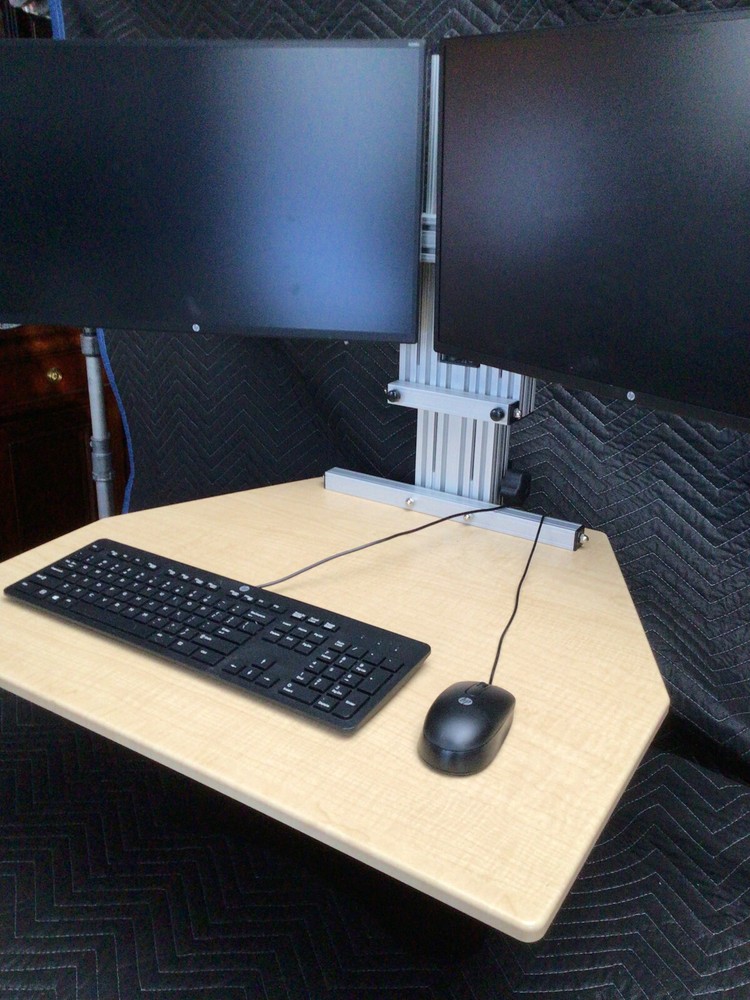 ERGO DESKTOP Kangaroo Elite Sit And Stand Workstation maple ED-KE-MAP-FA