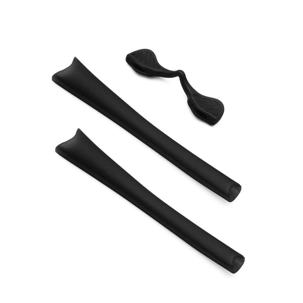 Black Silicone Kit Replacement Ear Socks & Nose Piece for-Oakley Radar Path