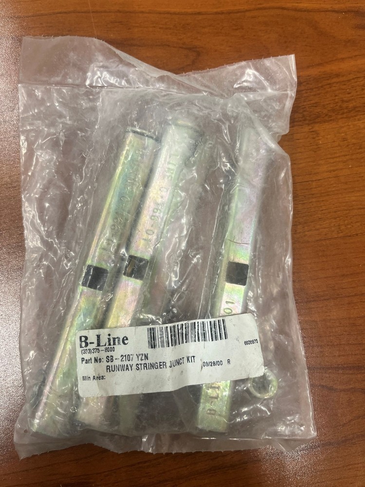 Cooper B-Line Sb-2107 YZN 2" BOLTS  Runway Stringer Junction Kit